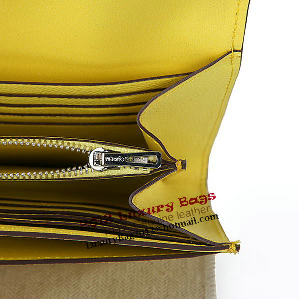Hermes Constance Long Wallets Original Calfskin Leather A909 Lemon Hermes Constance Long Wallets Original Calfskin Leather A909 Lemon