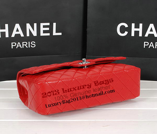 Chanel 2.55 Series Bag 1112 Red Sheepskin Leather Silver Chanel 2.55 Series Bag 1112 Red Sheepskin Leather Silver