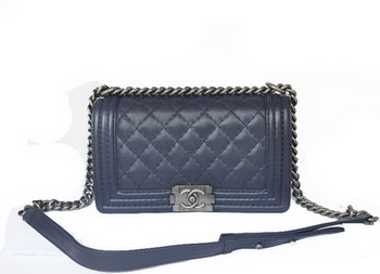 Chanel Boy Flap Shoulder Bag Original Calfskin Leather A67086 RoyalBlue