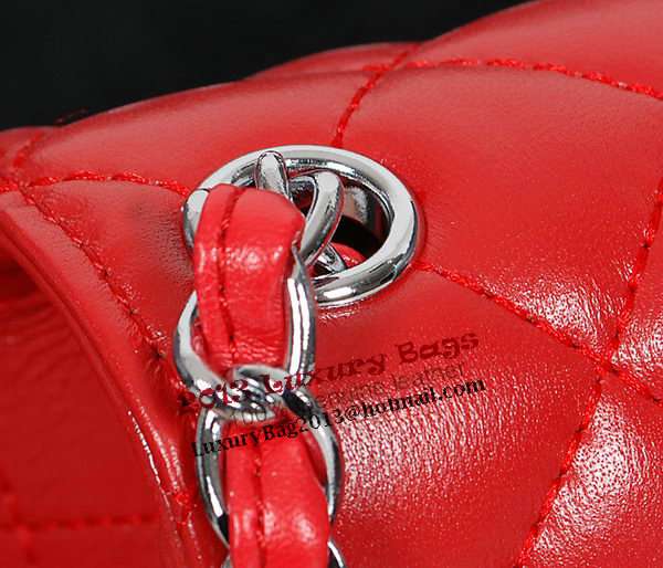 Chanel 1115 Classic mini Flap Bag in Red Sheepskin Leather Chanel 1115 Classic mini Flap Bag in Red Sheepskin Leather
