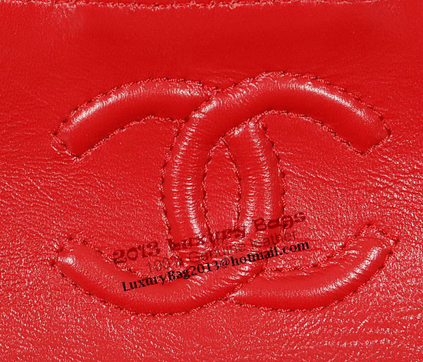 Chanel 1115 Classic mini Flap Bag in Red Sheepskin Leather Chanel 1115 Classic mini Flap Bag in Red Sheepskin Leather