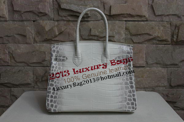 Hermes Birkin 35CM Tote Bag White Croco Leather H35 Gold Hermes Birkin 35CM Tote Bag White Croco Leather H35 Gold
