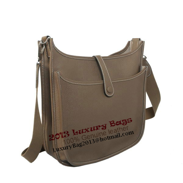 Hermes Evelyne Messenger Bag H1608 Grey Hermes Evelyne Messenger Bag H1608 Grey