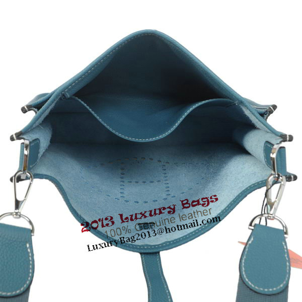 Hermes Evelyne Messenger Bag H1608 Light Blue Hermes Evelyne Messenger Bag H1608 Light Blue