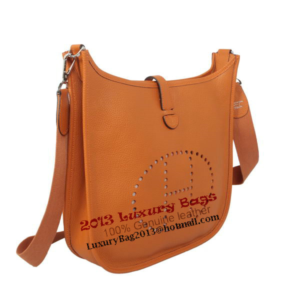Hermes Evelyne Messenger Bag H1608 Orange Hermes Evelyne Messenger Bag H1608 Orange