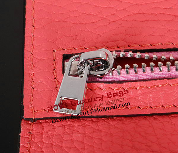 Hermes Bearn Japonaise Bi-Fold Wallet Original Leather A1018 Pink Hermes Bearn Japonaise Bi-Fold Wallet Original Leather A1018 Pink