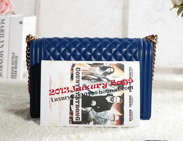 Chanel Boy Flap Shoulder Bag in RoyalBlue Original Leather Gold Chanel Boy Flap Shoulder Bag in RoyalBlue Original Leather Gold