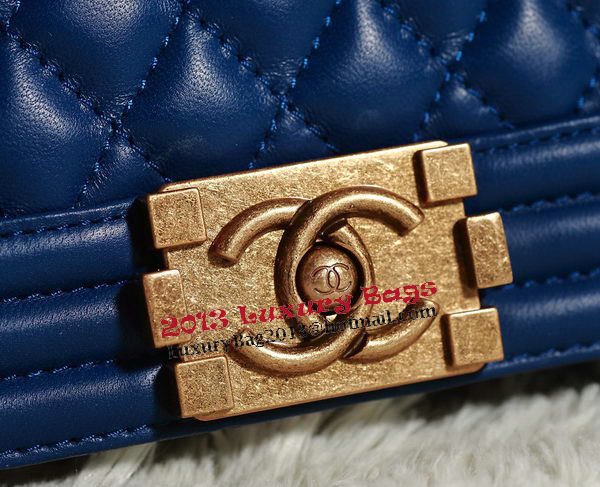 Chanel Boy Flap Shoulder Bag in RoyalBlue Original Leather Gold Chanel Boy Flap Shoulder Bag in RoyalBlue Original Leather Gold