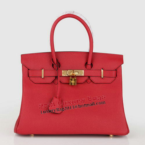 Hermes Birkin 30CM Tote Bag Burgundy Original Leather H30 Gold Hermes Birkin 30CM Tote Bag Burgundy Original Leather H30 Gold