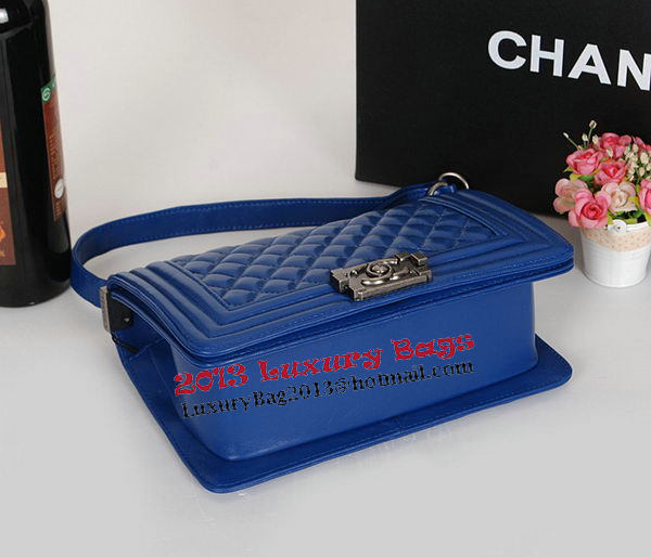 Boy Chanel Flap Shoulder Bag Original Sheepskin Leather A67086 Blue Boy Chanel Flap Shoulder Bag Original Sheepskin Leather A67086 Blue