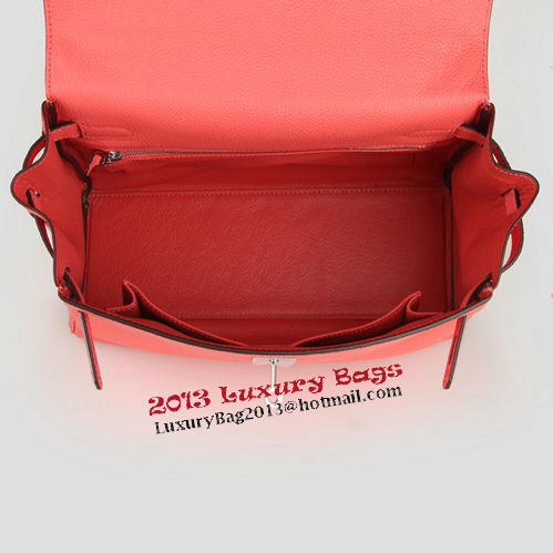 Hermes Kelly 32cm Shoulder Bag Pink Original Leather K32 Silver Hermes Kelly 32cm Shoulder Bag Pink Original Leather K32 Silver