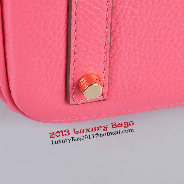 Hermes Birkin 30CM Tote Bags Pink Clemence Leather Gold Hermes Birkin 30CM Tote Bags Pink Clemence Leather Gold