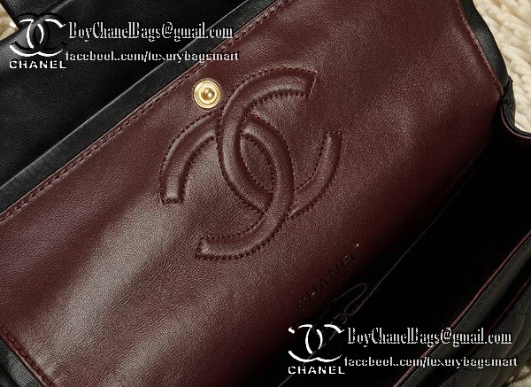 Chanel Classic Flap Bag 2.55 Series CHA1112 Black Original Leather Chanel Classic Flap Bag 2.55 Series CHA1112 Black Original Leather