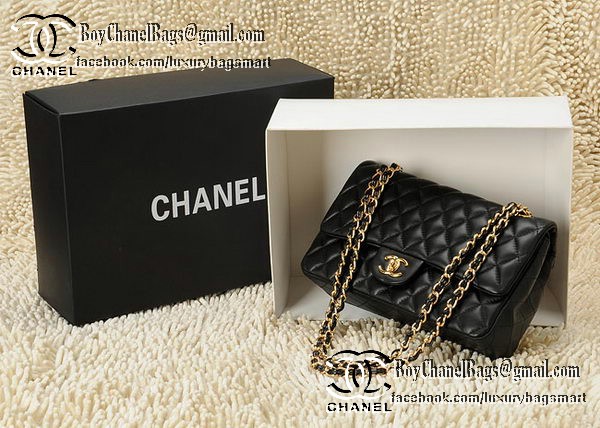 Chanel Classic Flap Bag 2.55 Series CHA1112 Black Original Leather Chanel Classic Flap Bag 2.55 Series CHA1112 Black Original Leather