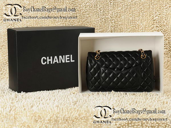 Chanel Classic Flap Bag 2.55 Series CHA1112 Black Original Leather Chanel Classic Flap Bag 2.55 Series CHA1112 Black Original Leather