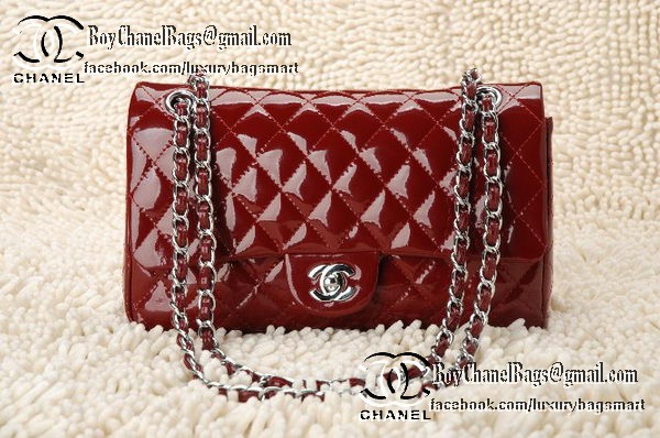 Chanel Classic Flap Bag 2.55 Series Patent Leather CHA1112 Burgundy Chanel Classic Flap Bag 2.55 Series Patent Leather CHA1112 Burgundy