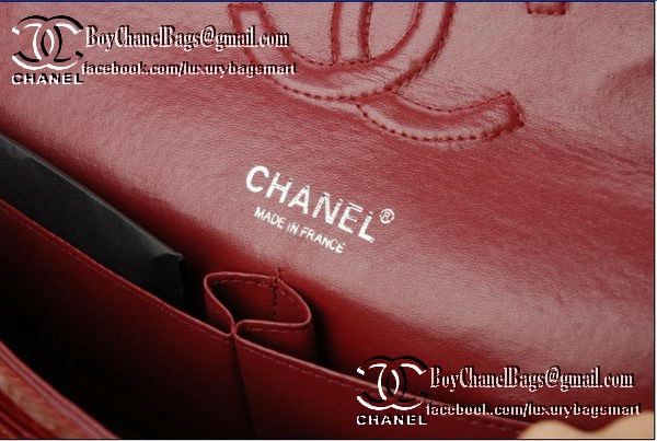 Chanel Classic Flap Bag 2.55 Series Patent Leather CHA1112 Burgundy Chanel Classic Flap Bag 2.55 Series Patent Leather CHA1112 Burgundy