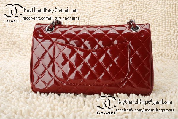Chanel Classic Flap Bag 2.55 Series Patent Leather CHA1112 Burgundy Chanel Classic Flap Bag 2.55 Series Patent Leather CHA1112 Burgundy