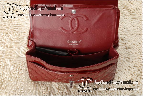 Chanel Classic Flap Bag 2.55 Series Patent Leather CHA1112 Burgundy Chanel Classic Flap Bag 2.55 Series Patent Leather CHA1112 Burgundy