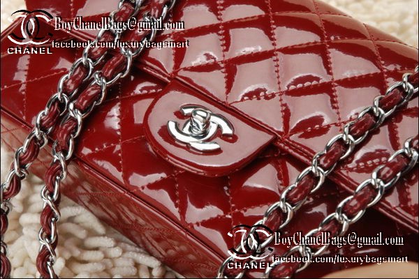Chanel Classic Flap Bag 2.55 Series Patent Leather CHA1112 Burgundy Chanel Classic Flap Bag 2.55 Series Patent Leather CHA1112 Burgundy