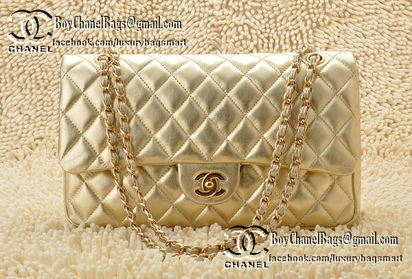 Chanel Classic Flap Bag 2.55 Series Sheepskin Leather CHA1112 Gold Chanel Classic Flap Bag 2.55 Series Sheepskin Leather CHA1112 Gold