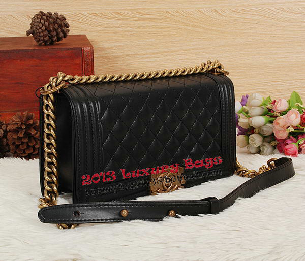 Boy Chanel Flap Shoulder Bag Original Leather CHA68076 Black Boy Chanel Flap Shoulder Bag Original Leather CHA68076 Black