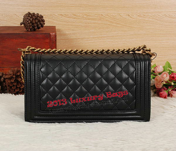 Boy Chanel Flap Shoulder Bag Original Leather CHA68076 Black Boy Chanel Flap Shoulder Bag Original Leather CHA68076 Black