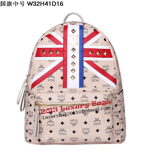 MCM Medium Flag of UK Backpack MC5173 Beige MCM Medium Flag of UK Backpack MC5173 Beige