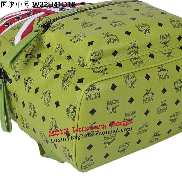 MCM Medium Flag of UK Backpack MC5173 Green MCM Medium Flag of UK Backpack MC5173 Green
