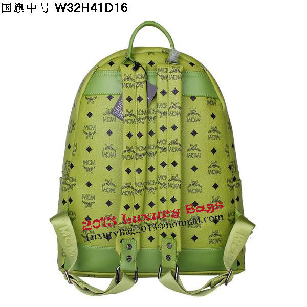 MCM Medium Flag of UK Backpack MC5173 Green MCM Medium Flag of UK Backpack MC5173 Green