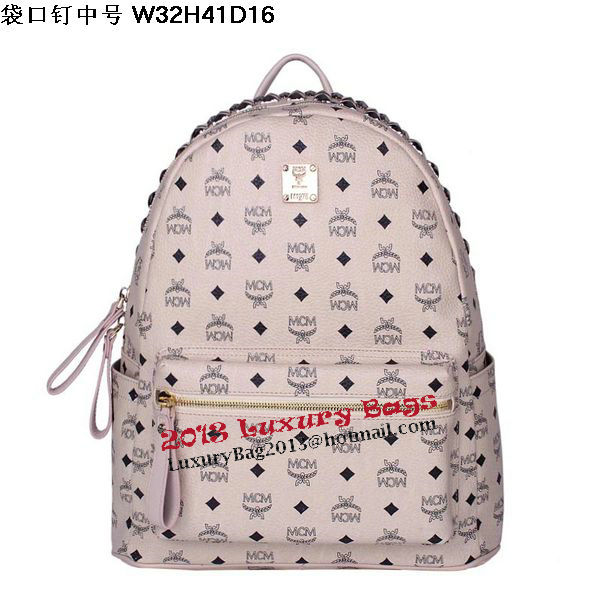 MCM Medium Top Studs Backpack MC4232 Beige MCM Medium Top Studs Backpack MC4232 Beige