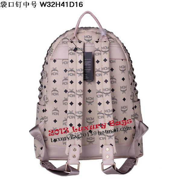 MCM Medium Top Studs Backpack MC4232 Beige MCM Medium Top Studs Backpack MC4232 Beige