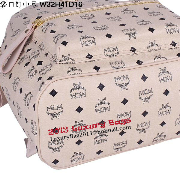 MCM Medium Top Studs Backpack MC4232 Beige MCM Medium Top Studs Backpack MC4232 Beige