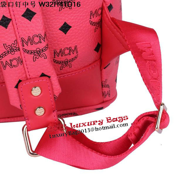MCM Medium Top Studs Backpack MC4232 Red MCM Medium Top Studs Backpack MC4232 Red