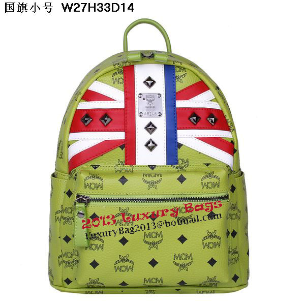 MCM Small Flag of UK Backpack MC5173S Green MCM Small Flag of UK Backpack MC5173S Green