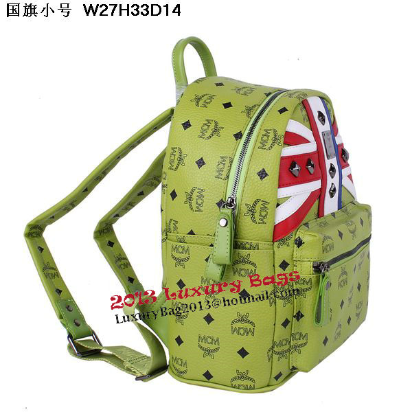 MCM Small Flag of UK Backpack MC5173S Green MCM Small Flag of UK Backpack MC5173S Green