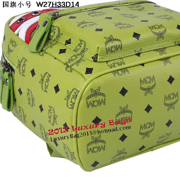 MCM Small Flag of UK Backpack MC5173S Green MCM Small Flag of UK Backpack MC5173S Green