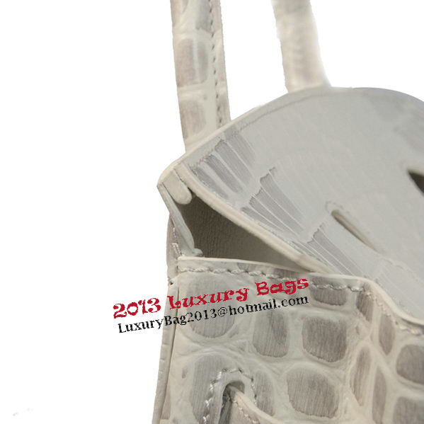 Hermes Birkin 30CM Tote Bags OffWhite Croco Leather Gold Hermes Birkin 30CM Tote Bags OffWhite Croco Leather Gold