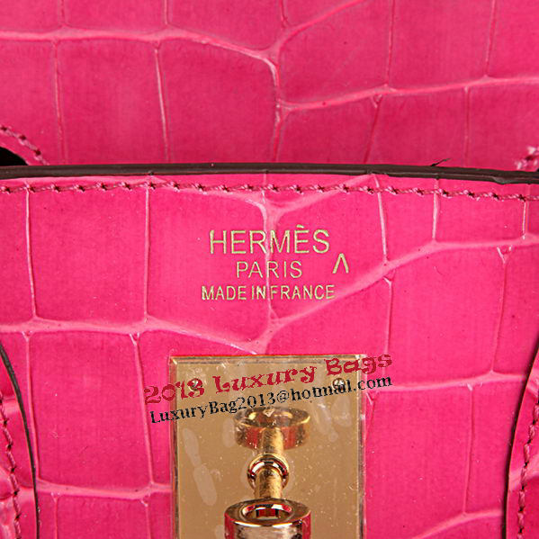 Hermes Birkin 30CM Tote Bags Peach Croco Leather Gold Hermes Birkin 30CM Tote Bags Peach Croco Leather Gold