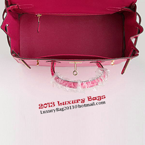 Hermes Birkin 30CM Tote Bags Peach Croco Leather Gold Hermes Birkin 30CM Tote Bags Peach Croco Leather Gold