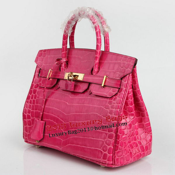 Hermes Birkin 30CM Tote Bags Peach Croco Leather Gold Hermes Birkin 30CM Tote Bags Peach Croco Leather Gold