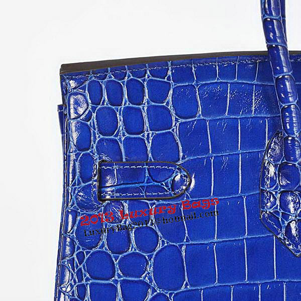 Hermes Birkin 35CM Tote Bag Blue Iridescent Croco Leather Gold Hermes Birkin 35CM Tote Bag Blue Iridescent Croco Leather Gold