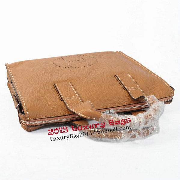 Hermes Briefcase Original Grainy Leather H8813 Wheat Hermes Briefcase Original Grainy Leather H8813 Wheat