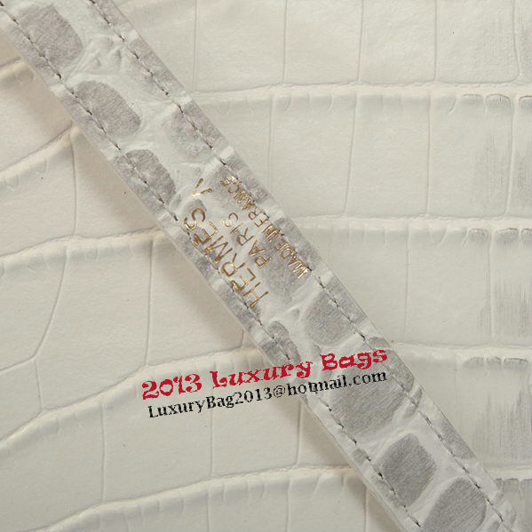 Hermes Kelly 32cm Shoulder Bags OFFWhite Croco Leather Gold Hermes Kelly 32cm Shoulder Bags OFFWhite Croco Leather Gold