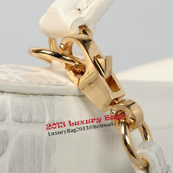 Hermes Kelly 32cm Shoulder Bags OFFWhite Croco Leather Gold Hermes Kelly 32cm Shoulder Bags OFFWhite Croco Leather Gold