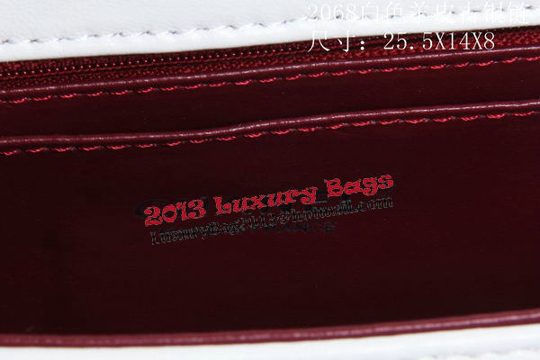 Boy Chanel Flap Shoulder Bag Sheepskin Leather CHA2068 White Boy Chanel Flap Shoulder Bag Sheepskin Leather CHA2068 White