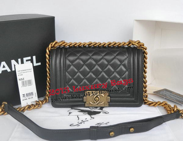 Chanel Boy Flap Shoulder Bag Black Original Lambskin Leather CHA67085 Gold Chanel Boy Flap Shoulder Bag Black Original Lambskin Leather CHA67085 Gold