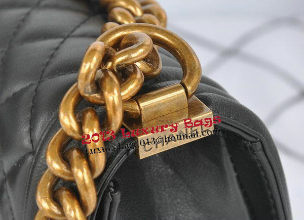 Chanel Boy Flap Shoulder Bag Black Original Lambskin Leather CHA67085 Gold Chanel Boy Flap Shoulder Bag Black Original Lambskin Leather CHA67085 Gold