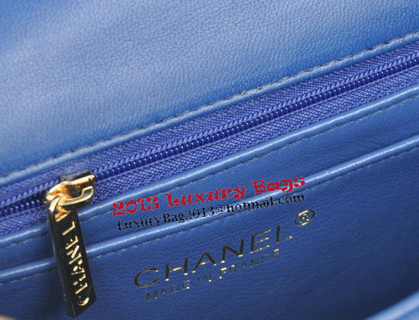 Chanel mini Classic Flap Bag Blue Original Sheekskin CHA1116 Gold Chanel mini Classic Flap Bag Blue Original Sheekskin CHA1116 Gold