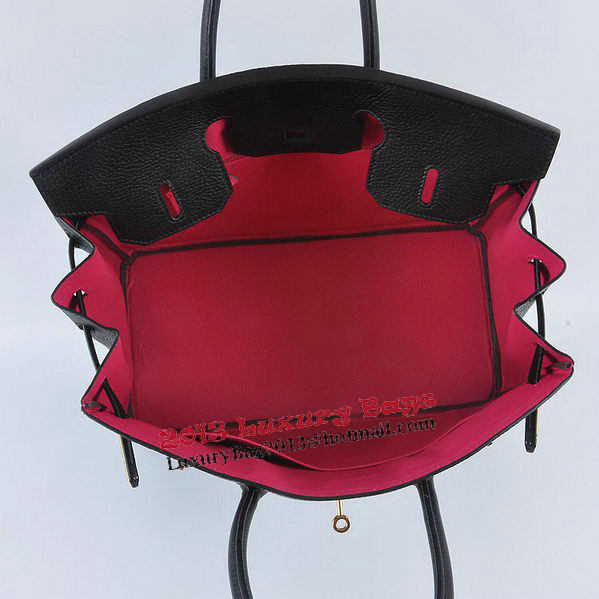 Hermes Birkin 35CM Tote Bag Black Grainy Leather Gold Hermes Birkin 35CM Tote Bag Black Grainy Leather Gold